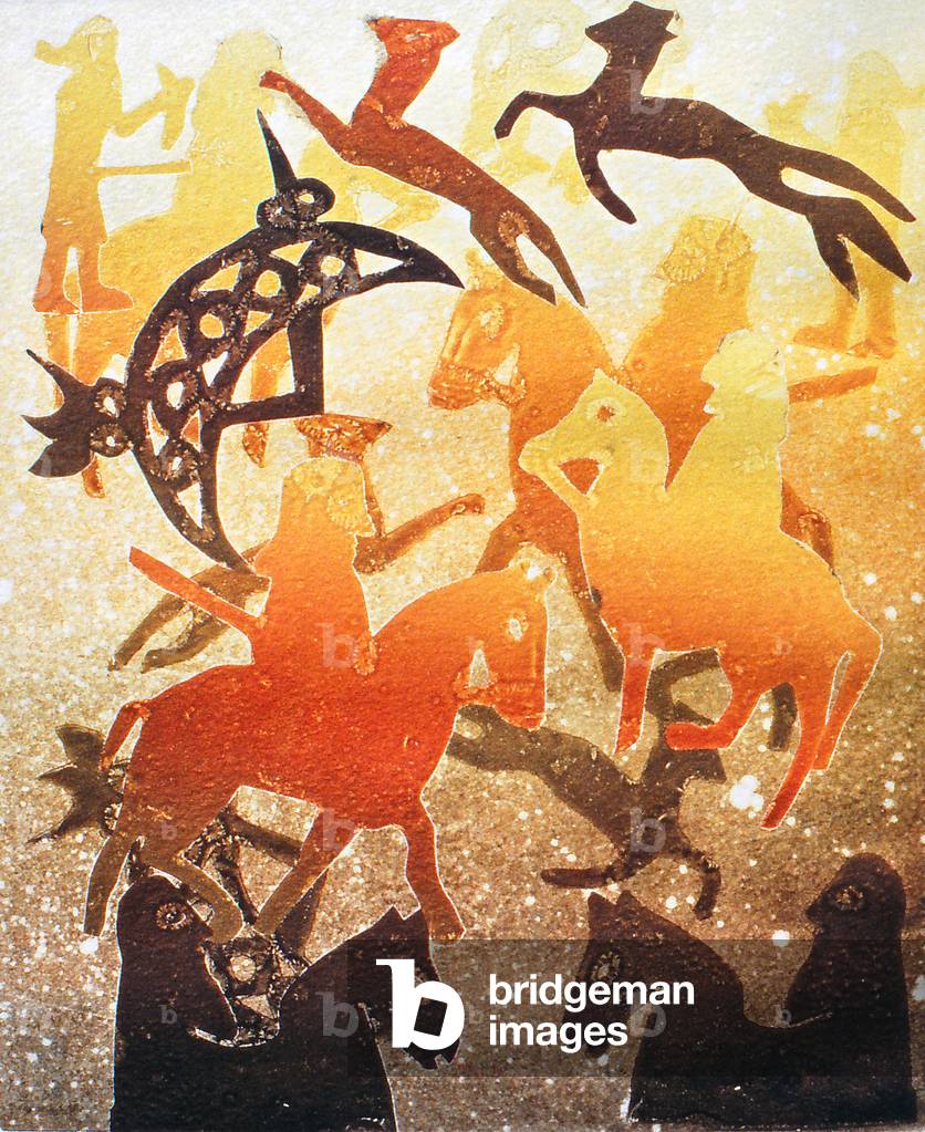 Pictish Hunt 2000 (monoprint)