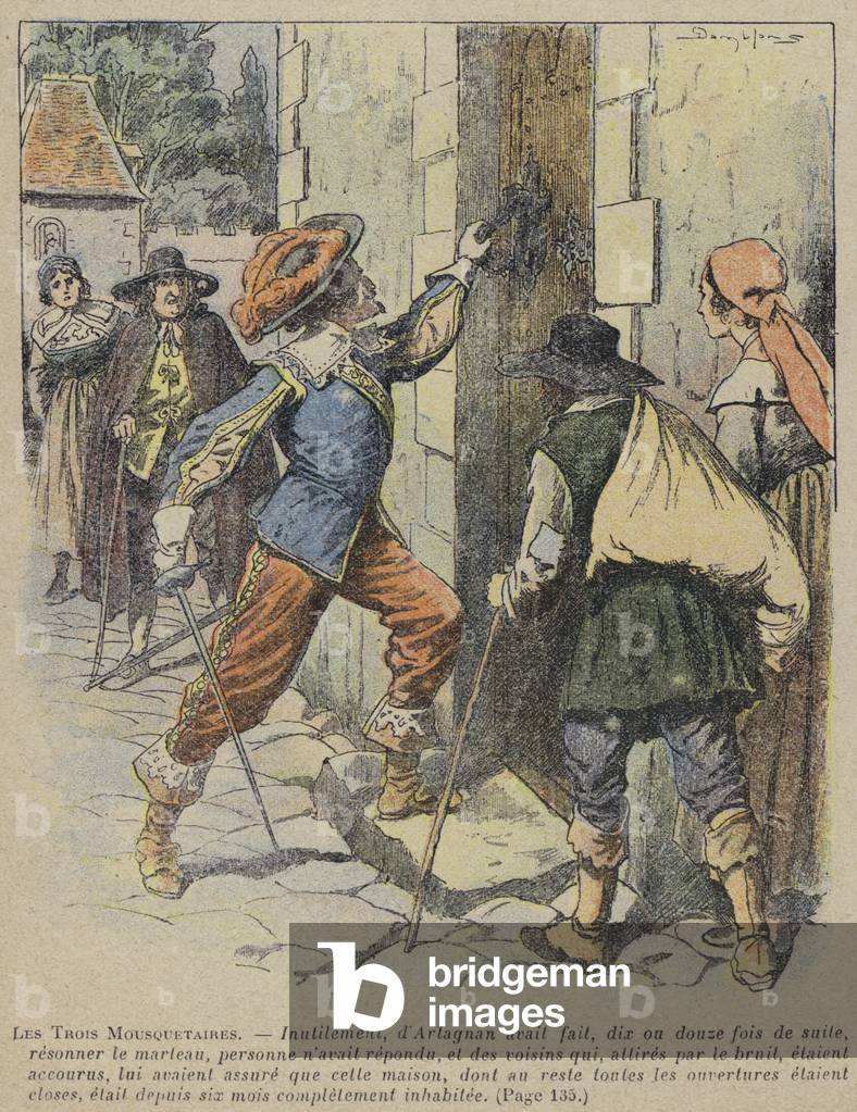 "Les Trois Mousquetaires von Alexandre Dumas (Farbe litho)" von French School