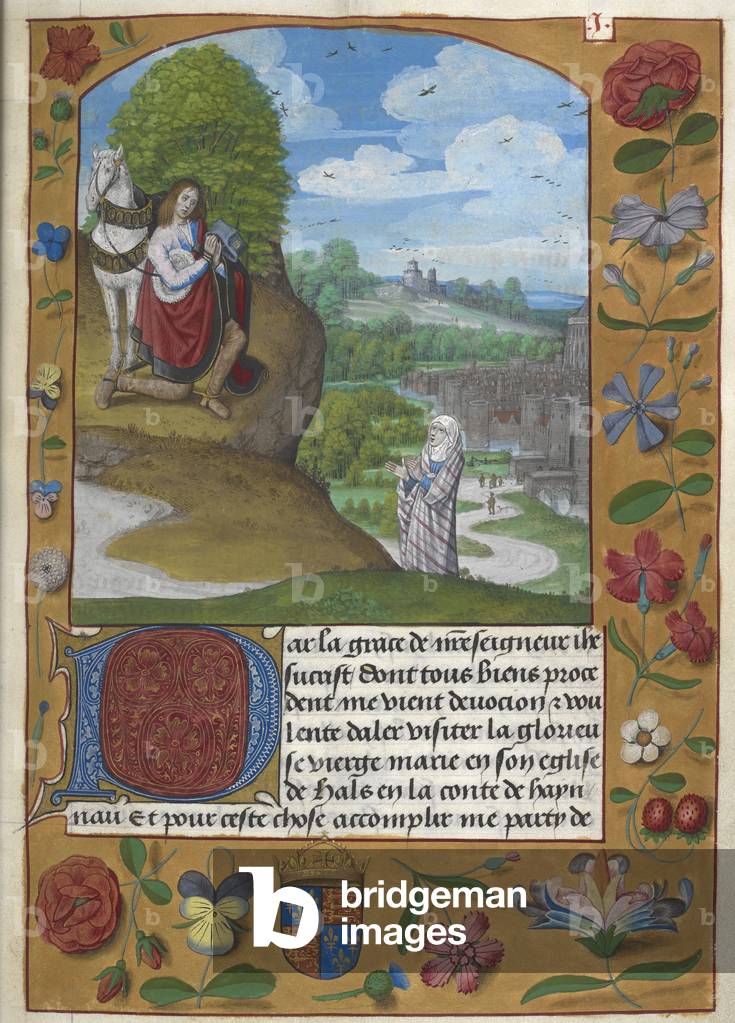 "Il Cavaliere si inginocchia e si rivolge a Lady Imagination"
