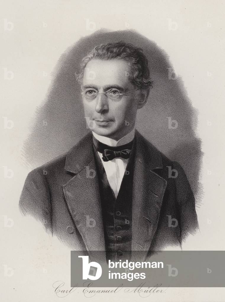 Karl Emanuel Muller, ingegnere civile svizzero e politico (incisione)