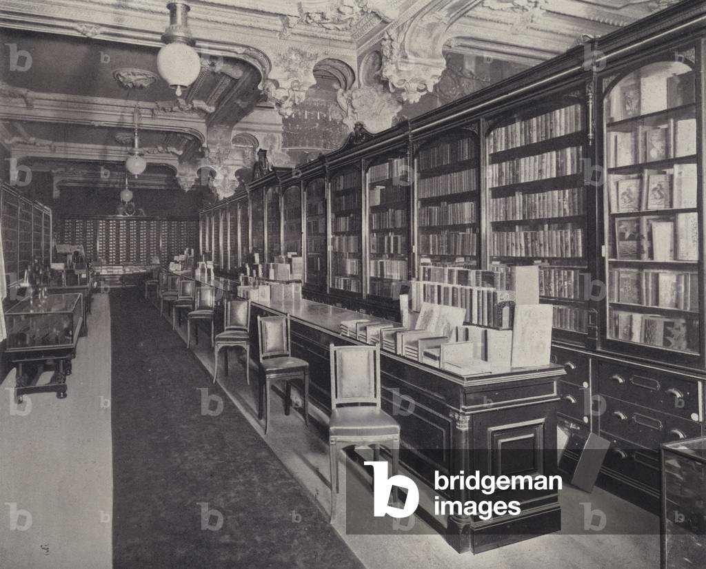Bild von Druck "Buchabteilung" von English School