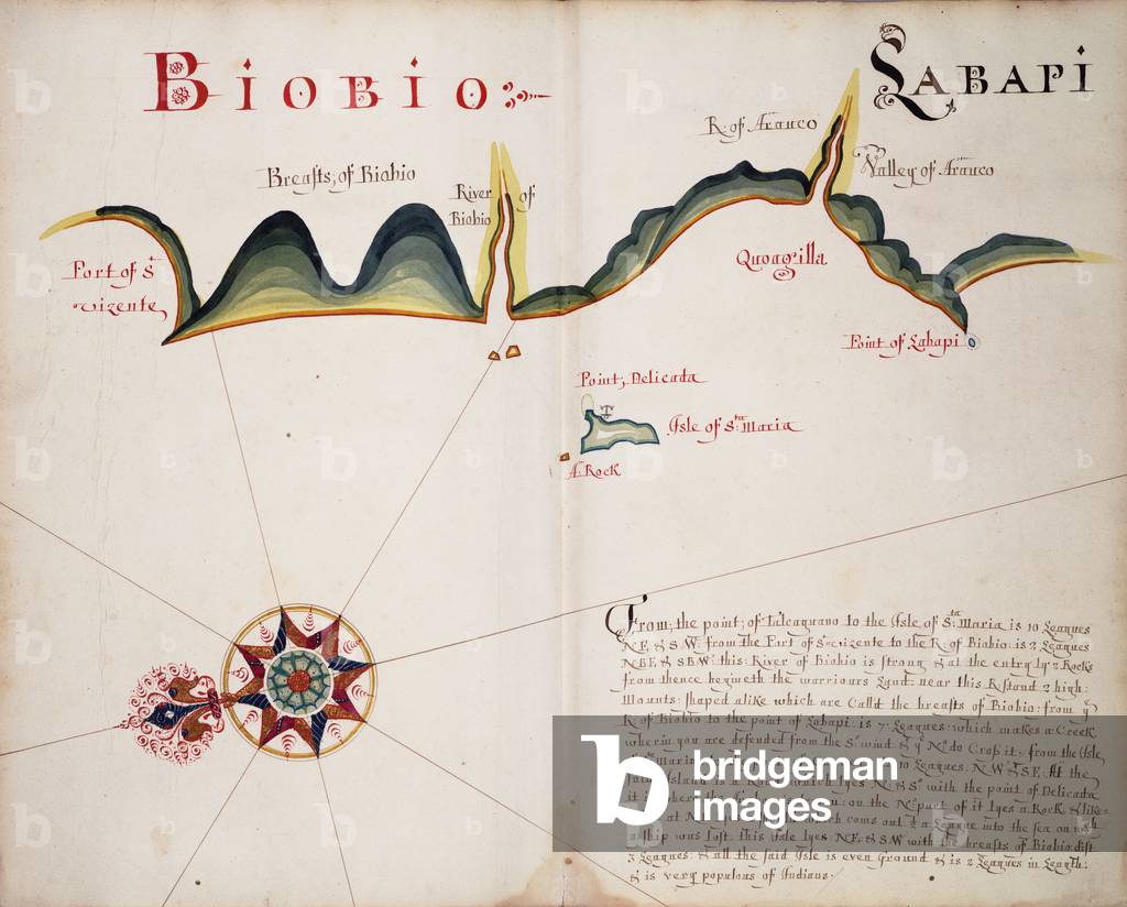 Immagine di Mappa & Pianta "Biobio [e] Labapi" 1685 di William Hack