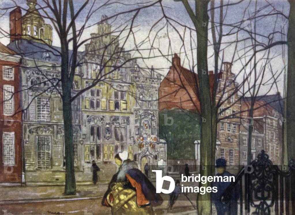 Oude Delft (colour litho)