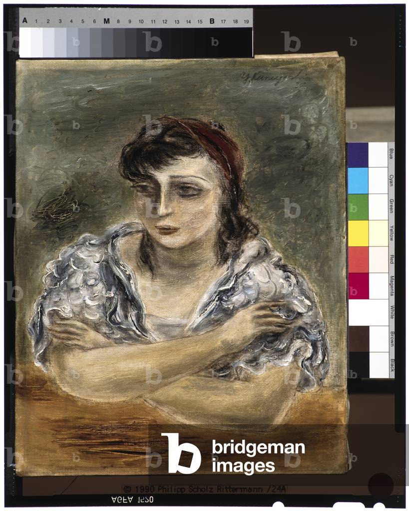 Mädchen in weißem Kleid (Sara Mazo), 1934 (öl auf leinwand)