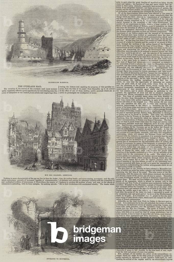 Sketches of France (engraving) by English Artist, b/w