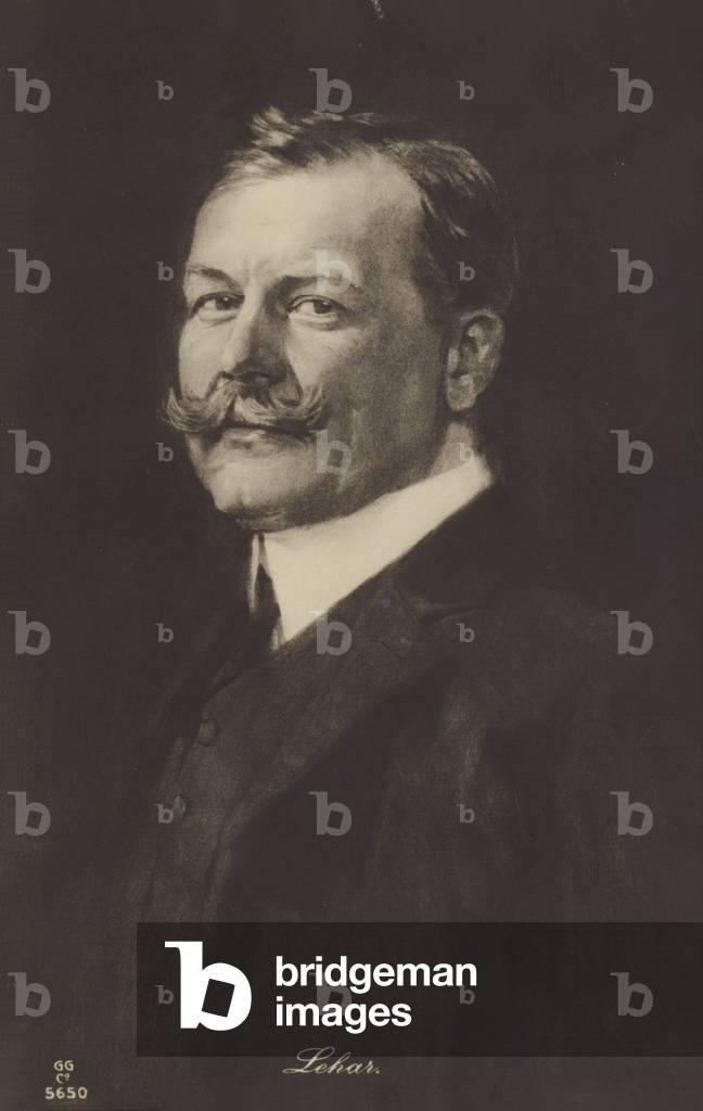 Porträt von Franz Lehar (litho)