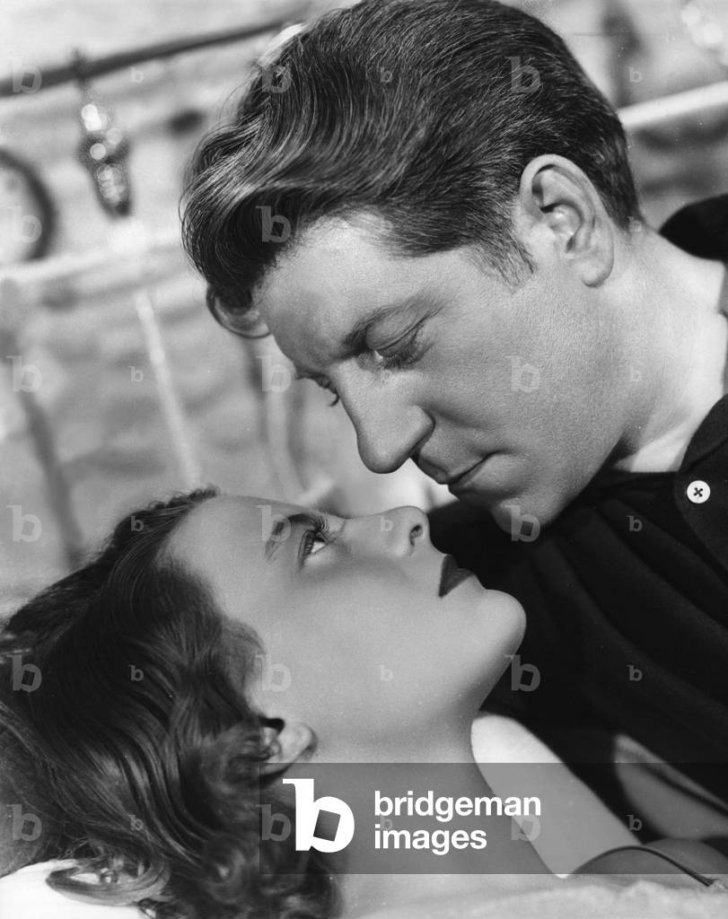 Bild von Filmstill "Michèle Morgan und Jean Gabin", b/w