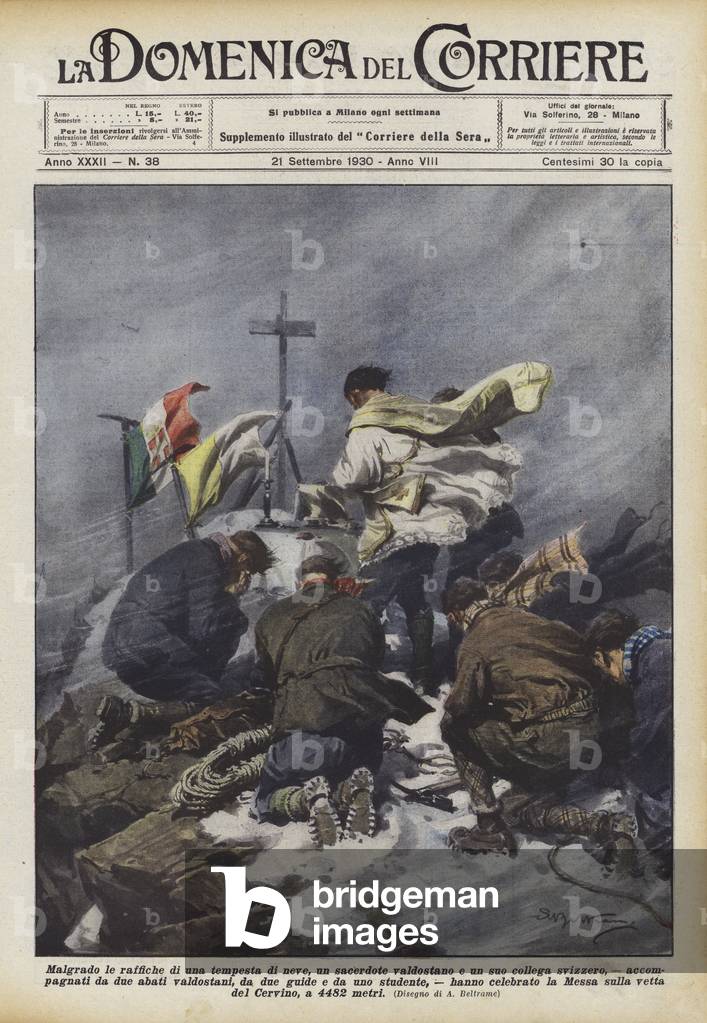 "Malgrado le raffiche di una tempesta di neve" di Achille Beltrame