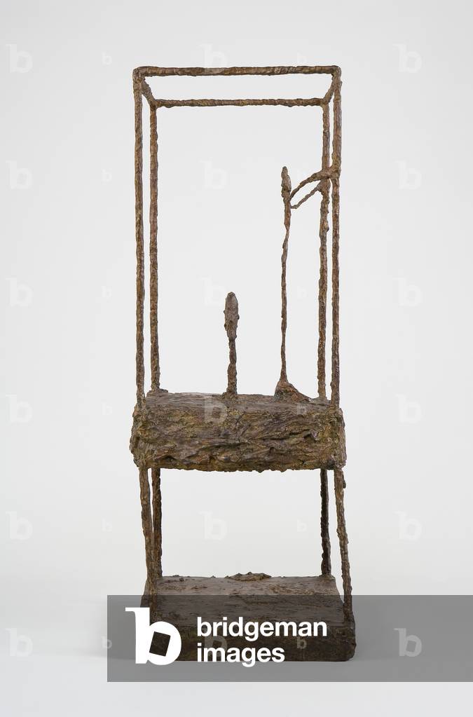 Bild von Skulptur "Der Käfig", c.1949-50 von Alberto Giacometti, b/w