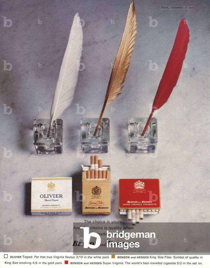 Benson and Hedges Magazine, advert, UK, 1960s