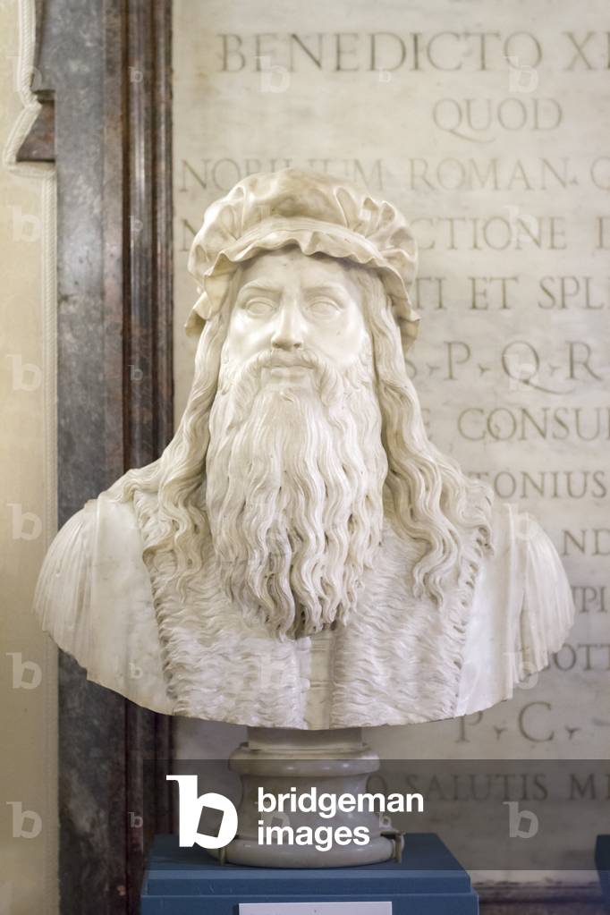 Bild von Skulptur "Büste von Leonardo da Vinci" 1813 von Filippo Albacini