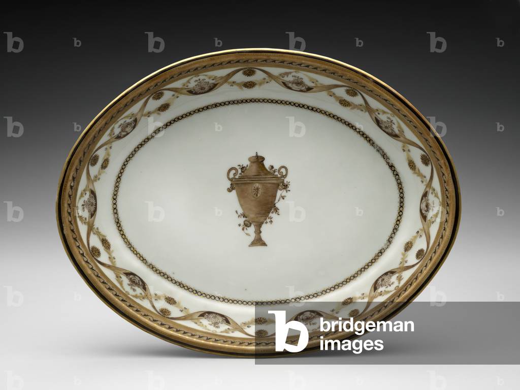 Immagine di Ceramica "Piatto da un servizio di cena e dessert" 1800 di Chinese School