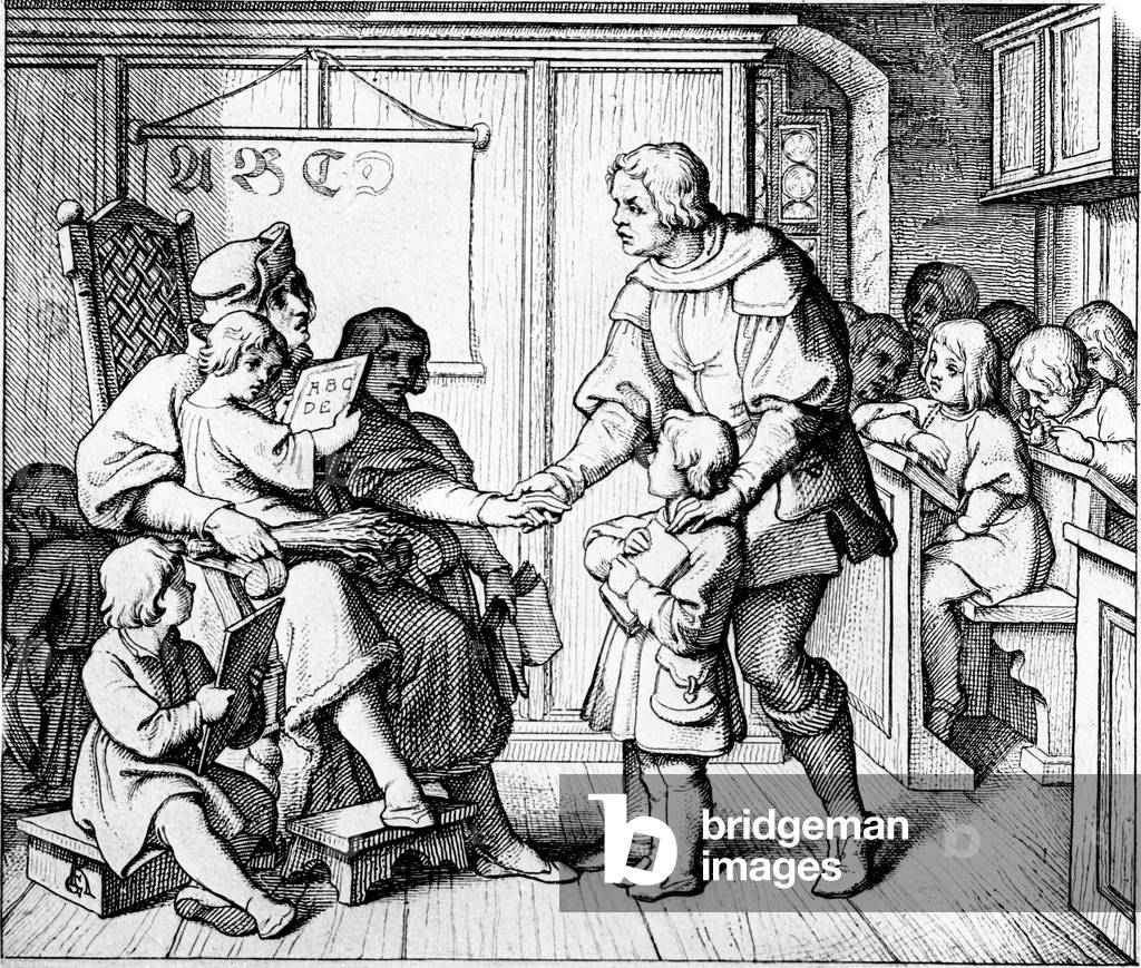 "Una scuola ai tempi di Martin Lutero", b/w