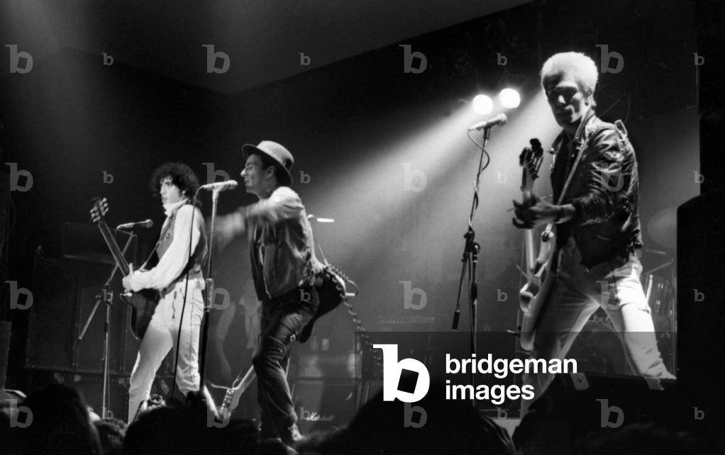 Bild von Fotografie "The Clash" 1978 von Philip Grey, b/w