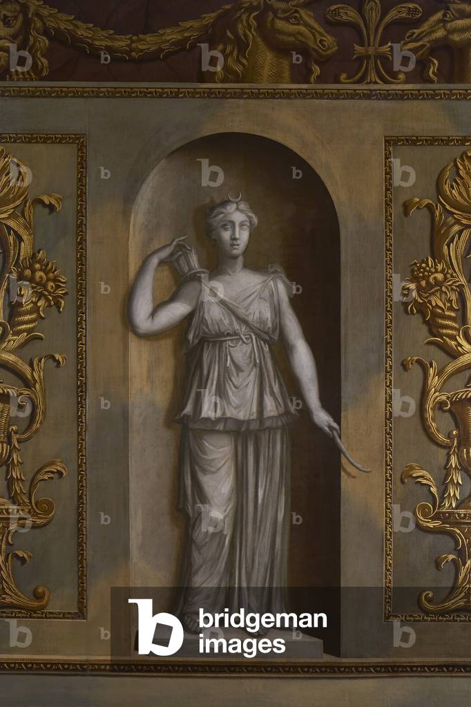 Bild von Gemälde "Grisaille-Figur von Diana in einer vorgetäuschten Nische" 1724 von William Kent