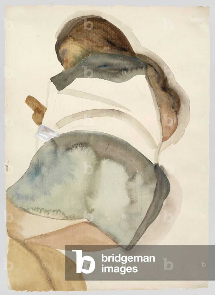 Child Reading II, 1961 (w/c & matita su carta)