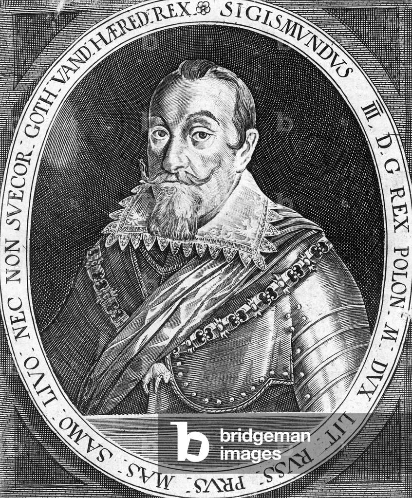 Bild von Fotografie "Sigismund III Vasa (b/w photo)" 1566, b/w