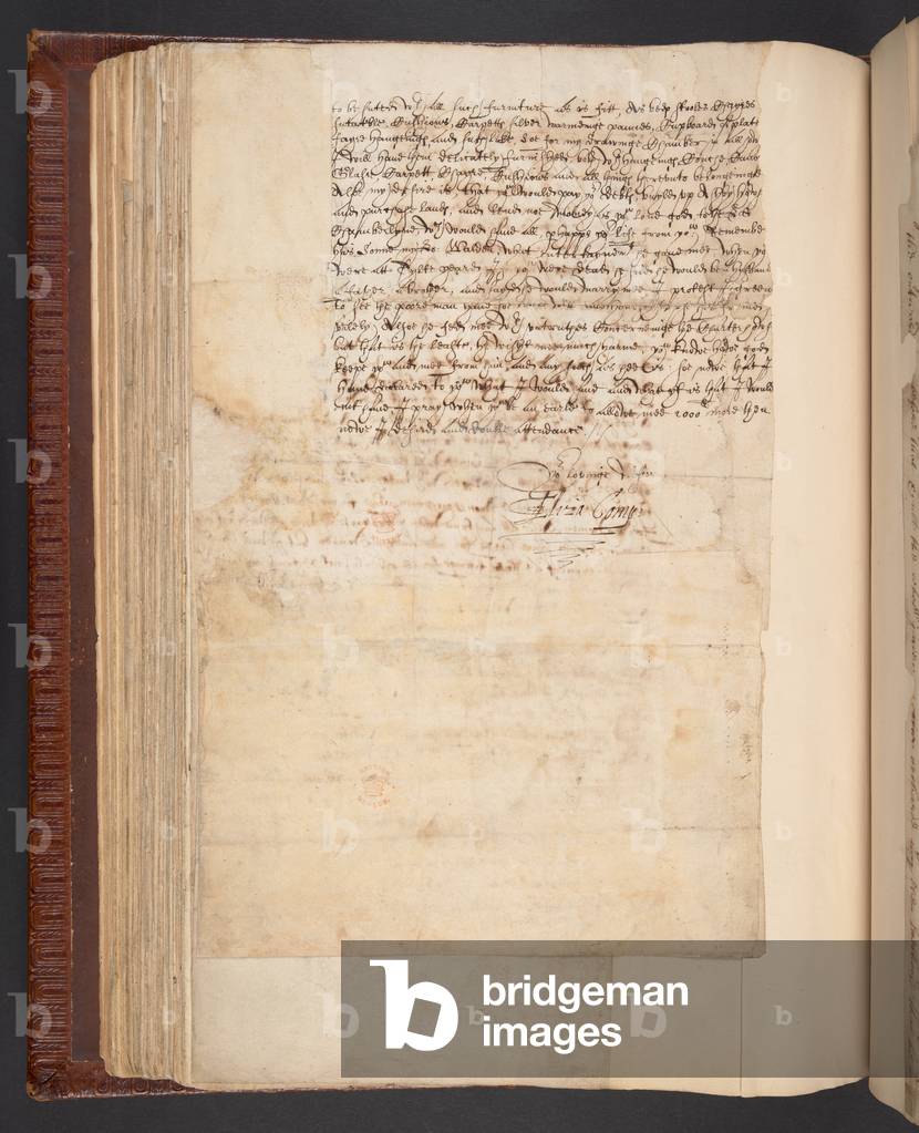Image of Drawing depicting Copy of a letter from Lady Elizabeth Compton by English Artist