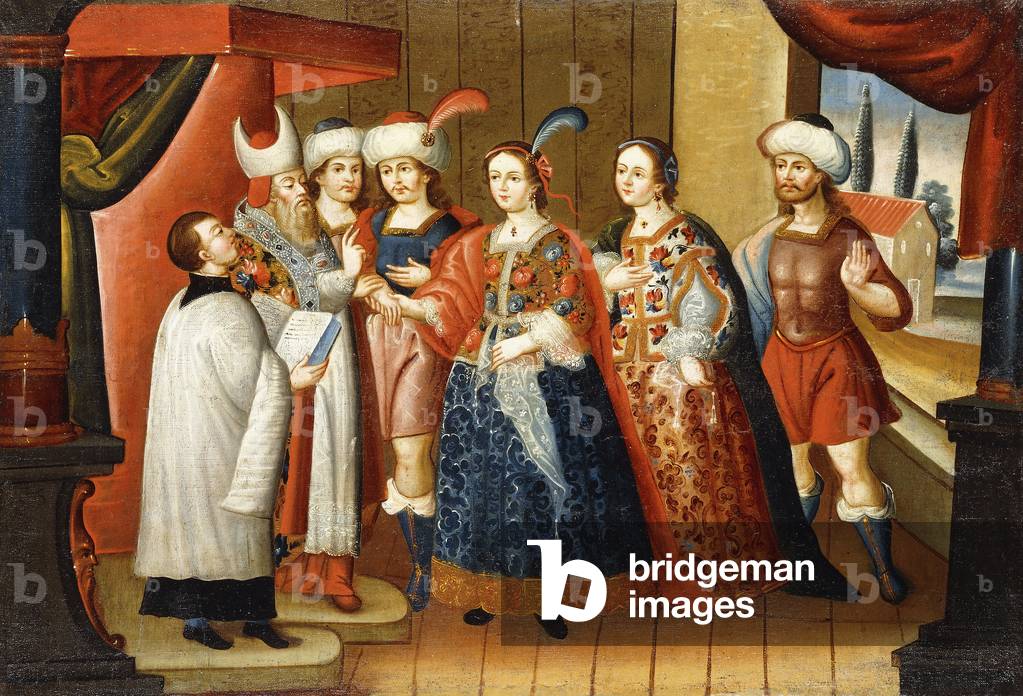 Immagine di Dipinto "il matrimonio di re david olio su tela" di Leonardo Flores