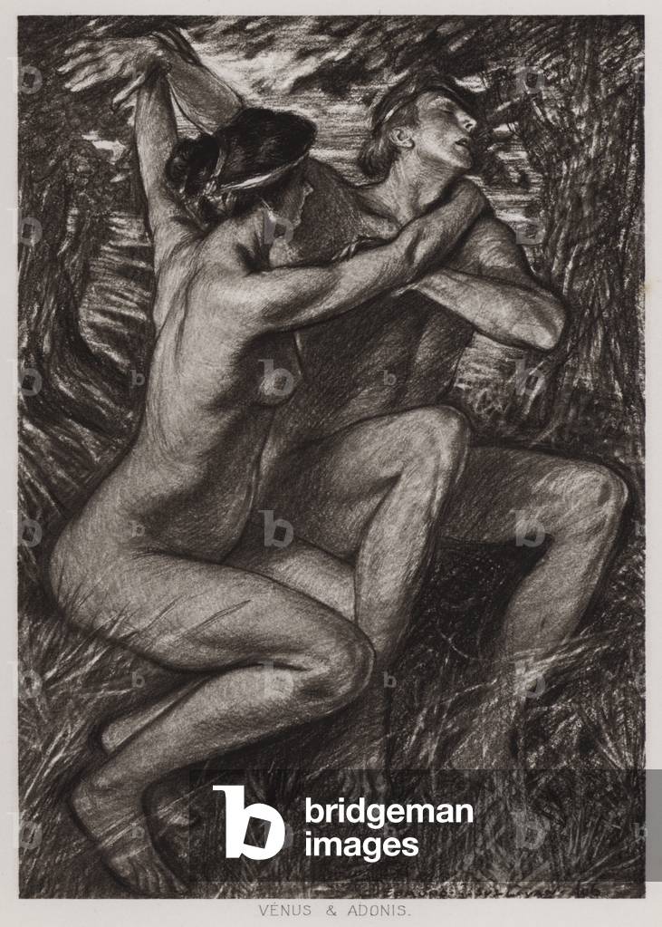 Venus und Adonis (Litho)
