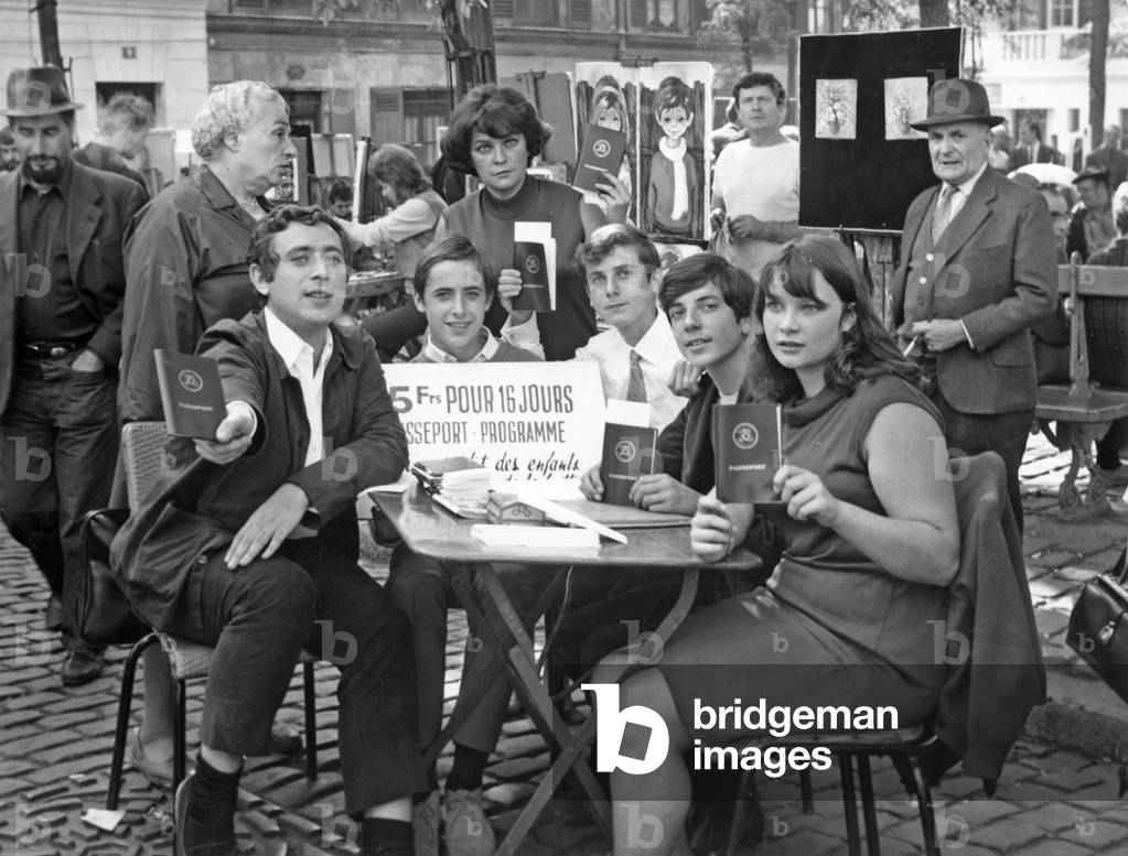 Bild von Fotografie "600. Jahrestag des „Place Du Tertre“ in Montmartre" 1966, b/w