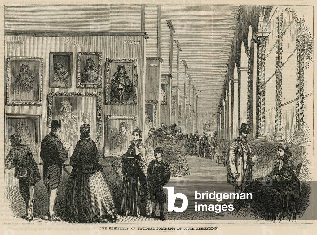 La mostra dei ritratti nazionali a South Kensington (incisione)
