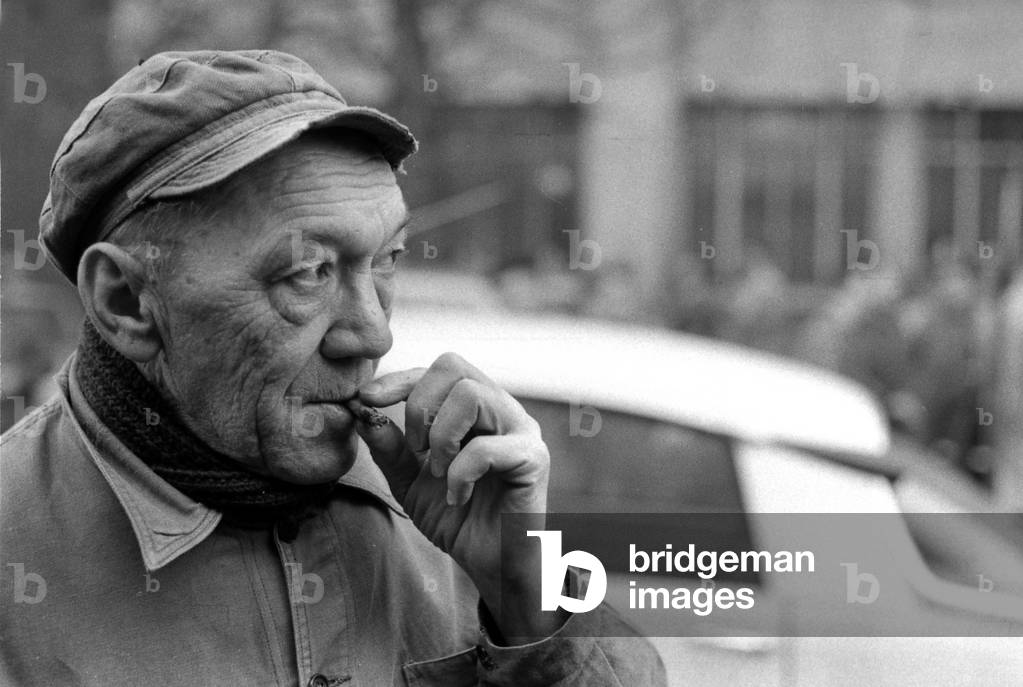 Bild von Fotografie "Metallurge Arbeiter" von Gerald Bloncourt, b/w