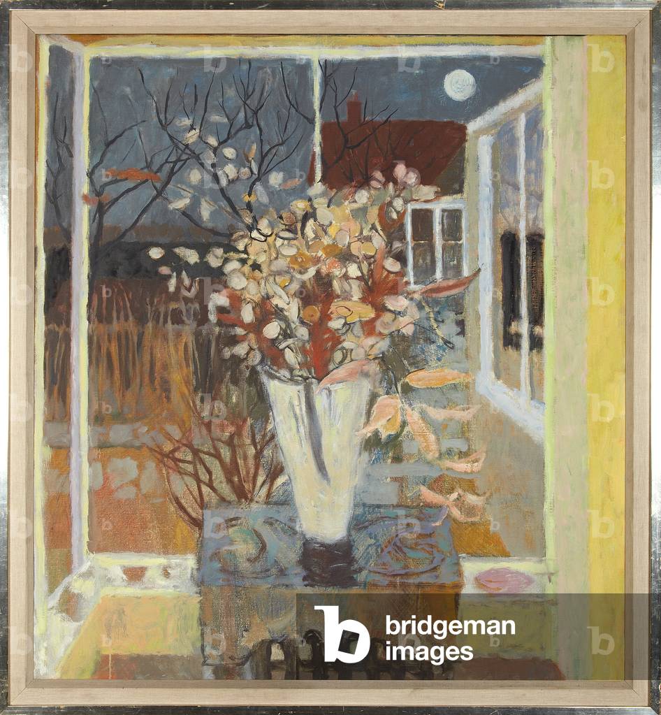 Vaso dell'onestà, luna piena, 1969 circa (olio su tela)