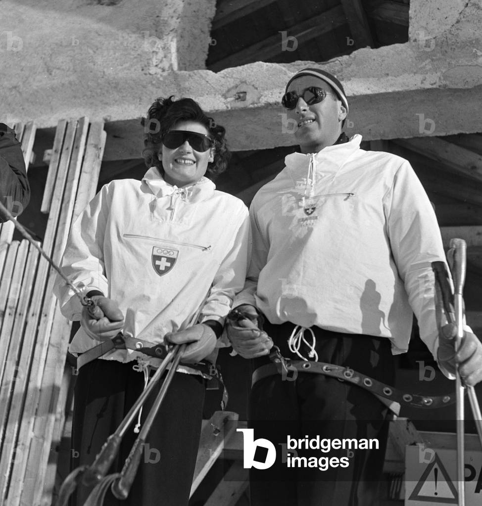 Before the 1948 Winter Olympics, Swiss female ski racers trained in St