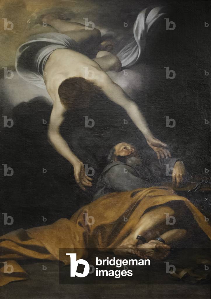 Image de Peinture représentant St. Peter Freed from Prison 1613 par Jusepe de Ribera