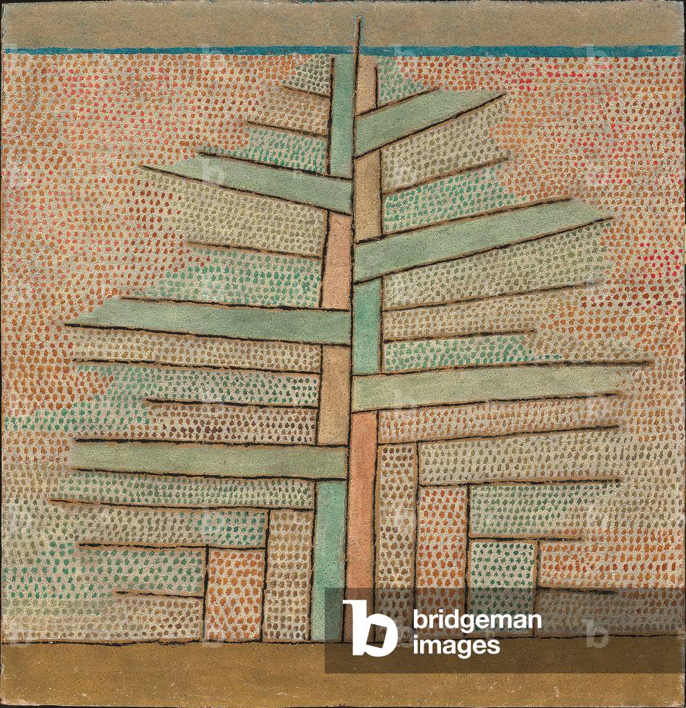 Pine Tree, 1932 (oil & sand on board)