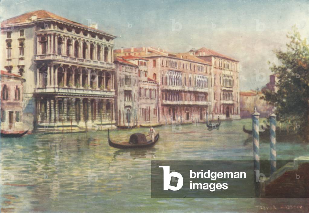 "Palazzo Rezzonico (Farbe litho)" von A. Trevor Haddon