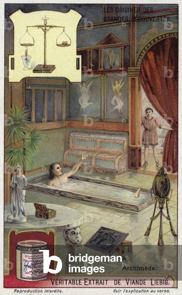 Archimedes und sein Prinzip (chromolitho)