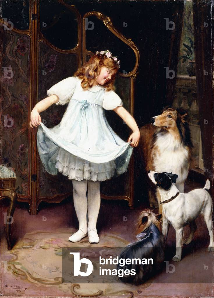 il nuovo abito 1912 (olio su tela)