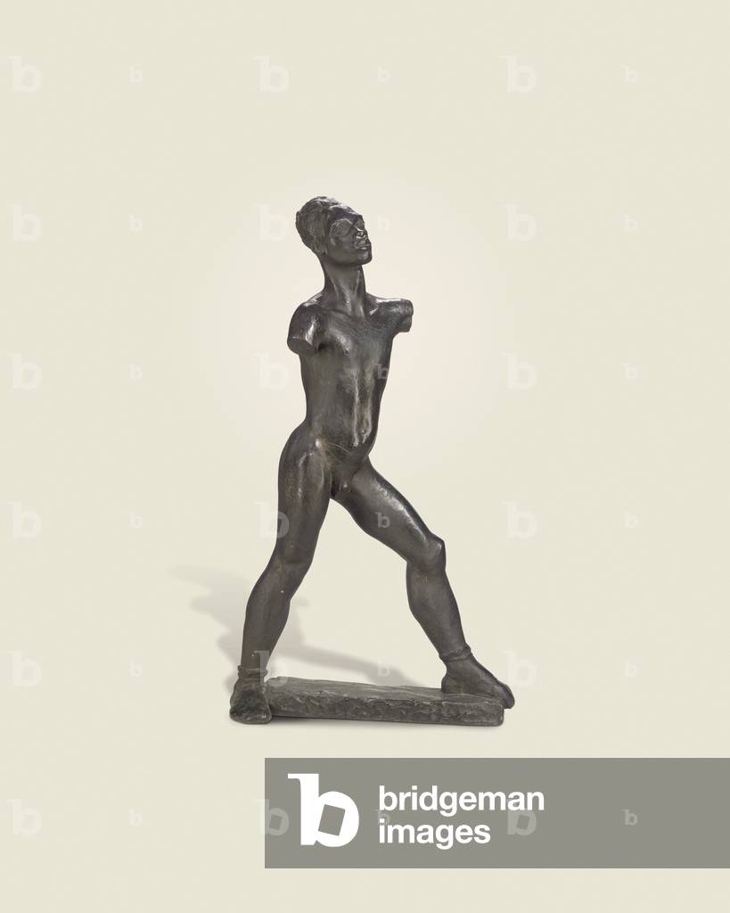 Image of Sculpture depicting Walking Man (previous title Negro Walking) by Glyn Warren Philpot