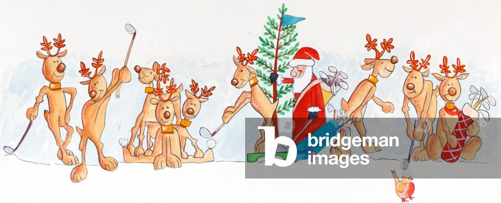 Weihnachtsgolfer