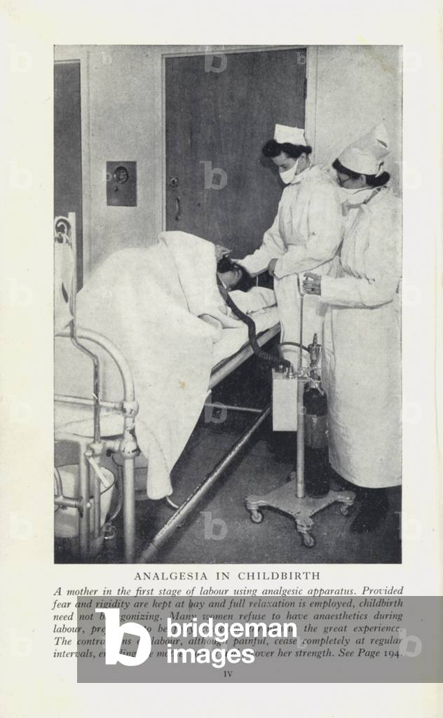 Immagine di Fotografia "Analgesia durante il parto (foto b/n)" di English Photographer