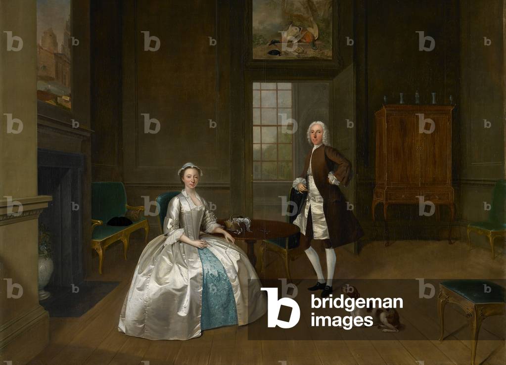 Immagine di Dipinto "Mr e Mrs William Atherton" 1743 di Arthur Devis