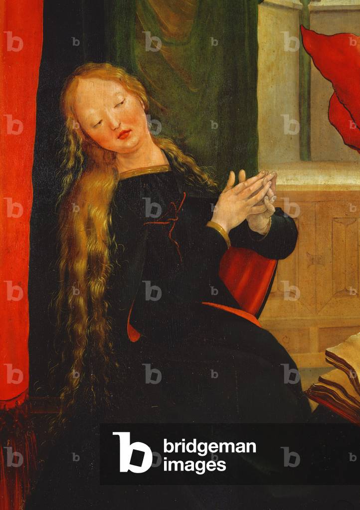 Immagine di Dipinto "Particolare dell'Annunciazione della Vergine Maria dalla pala d'altare di Isenheim. ala e