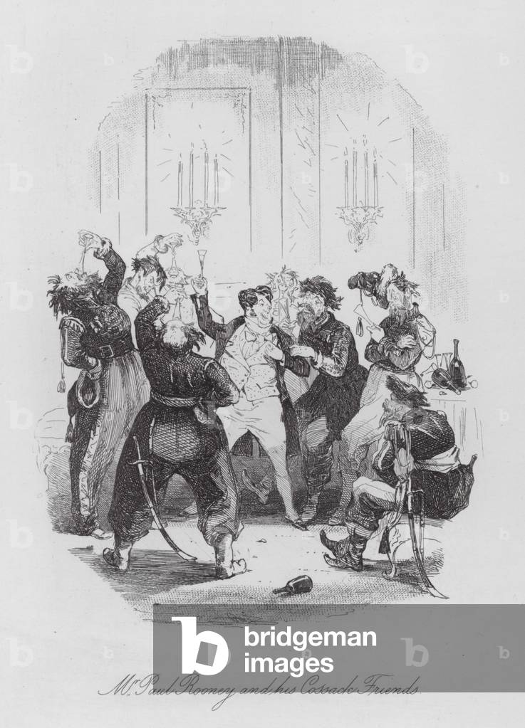 Herr Paul Rooney und seine Kosaken Friends (Gravur)