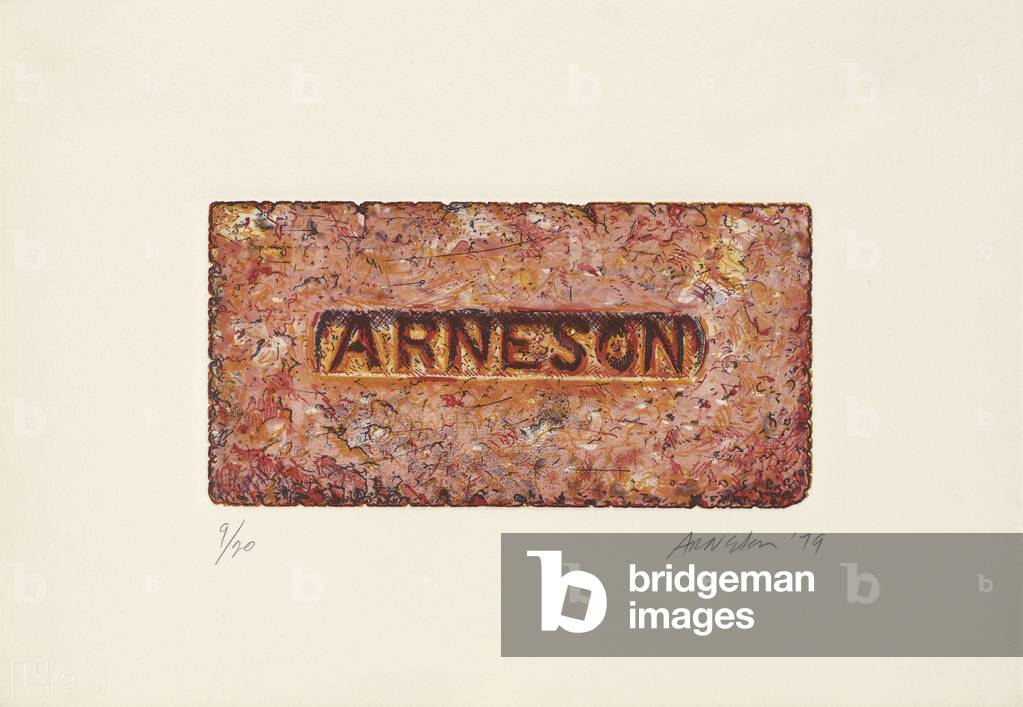 Brick, 1979 (etching and aquatint in colours)