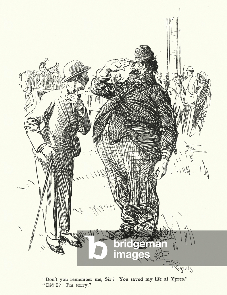 Cartoon by Frank Reynolds (colour litho)