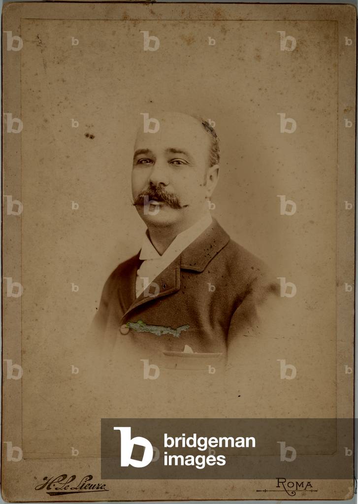 Image de Photographie représentant Portrait d'un homme à la moustache 1879 par Henri Le Lieure