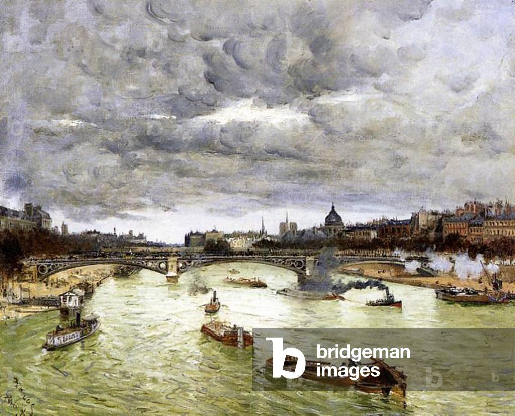 Immagine di Dipinto "Parigi", 1896 di Frank Myers Boggs