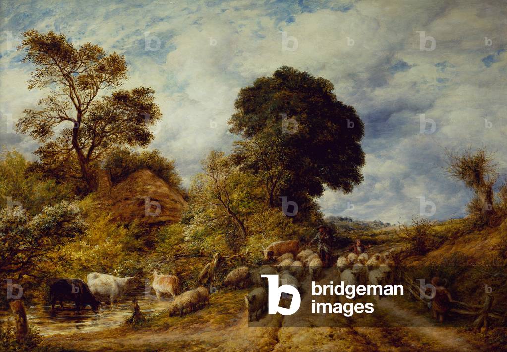 A Country Road, 1864 (oil on canvas)