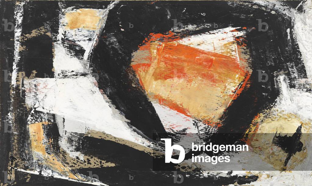 Abstract # 15, 1955 (caseina su pannello)