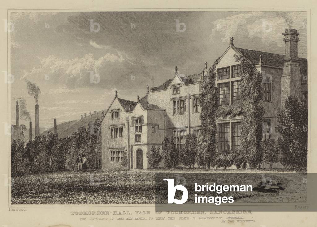 Todmorden-Hall 1801 par English School