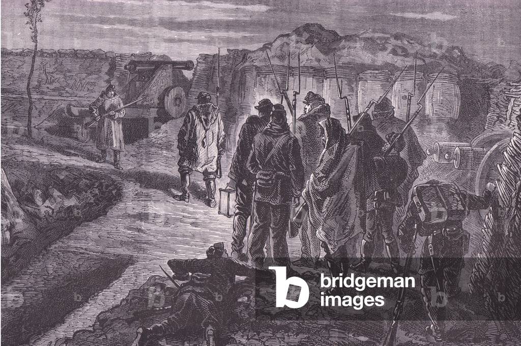 Image of Print depicting Upon the ramparts 1890 by German Artist