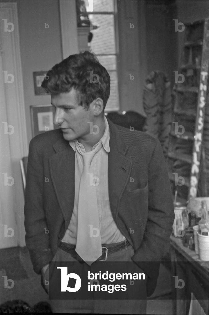 Lucian Freud in London, 1945 (s/w Foto)