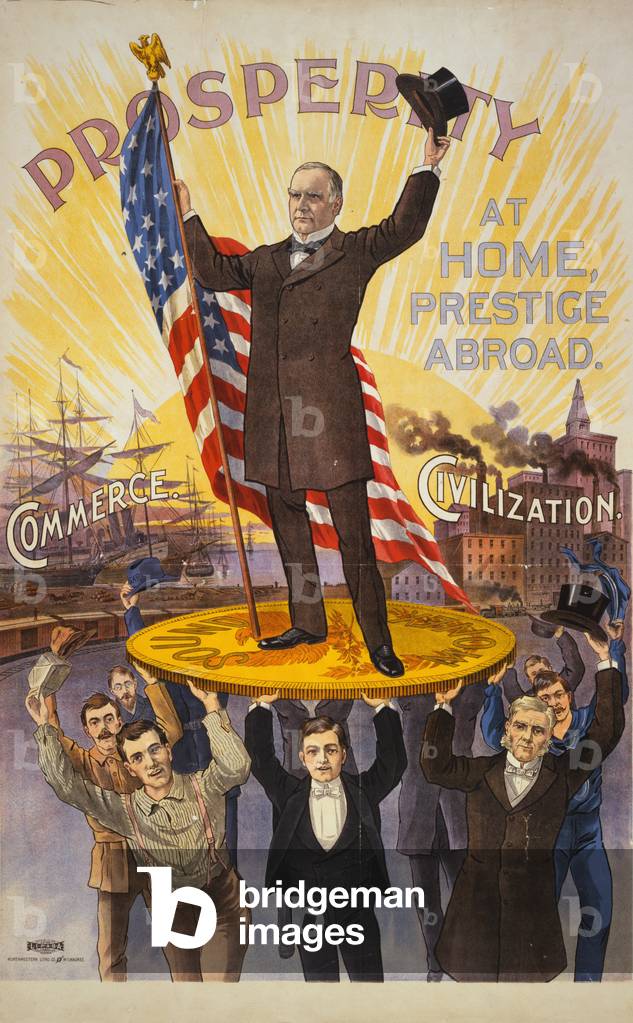 Wohlstand zu Hause, Prestige im Ausland, 1895 (Litho)